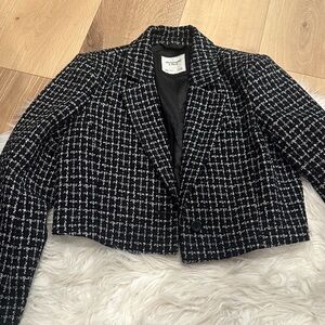 Abercrombie and fitch Black and White tweed Blazer